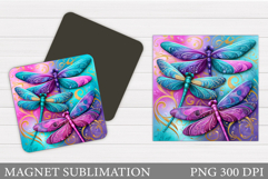 Dragonfly Magnet Design. Dragonfly Sublimation Product Image 1