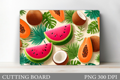 Fruits Cutting Board Design. Fruits Sublimation Product Image 1