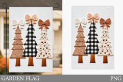 Christmas Tree Garden Flag. Christmas Garden Flag Design Product Image 1