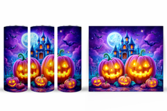 Halloween Pumpkin Tumbler Wrap. Halloween Tumbler Design Product Image 2