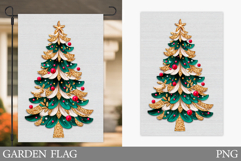 Christmas Tree Garden Flag. Merry Christmas Garden Flag Product Image 1