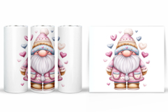 Valentines Gnome Tumbler. Valentines Tumbler Sublimation Product Image 2