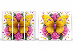 Butterfly Tumbler Design. Butterfly Tumbler Sublimation Product Image 2