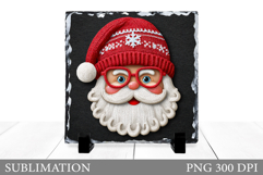 Santa Claus Slate Design. Christmas Slate Sublimation Product Image 1