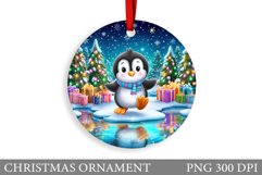 Cute Penguin Christmas Ornament. Christmas Ornament Design Product Image 1