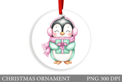 Cute Penguin Christmas Ornament. Christmas Ornament Design Product Image 1