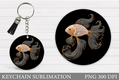 Fish Keychain Design. Fish Sublimation Product Image 1