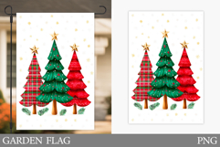 Christmas Tree Garden Flag. Christmas Garden Flag Design Product Image 1