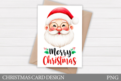 Santa Claus Card Printable. Christmas Card Design Product Image 1