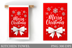 Merry Christmas Kitchen Towel. Christmas Kitchen Towel Product Image 1