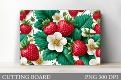 Strawberry Cutting Board. Berry Kitchen Cutting Board Product Image 1