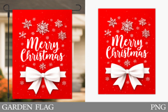 Merry Christmas Garden Flag. Christmas Garden Flag Design Product Image 1