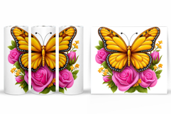 Butterfly Tumbler Sublimation. Butterfly Sublimation Product Image 2