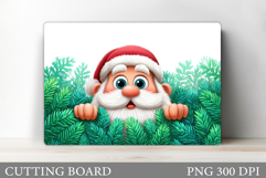 Santa Claus Cutting Board. Christmas Cutting Board Product Image 1