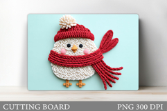 Christmas Bird Cutting Board. Christmas Cutting Board Design Product Image 1