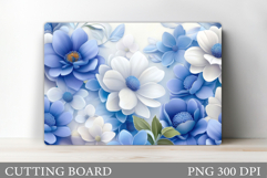 Floral Cutting Board Design. Flowers Cutting Board Product Image 1