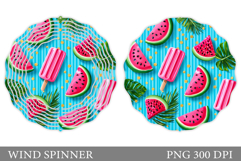 Watermelon Wind Spinner. Watermelon Sublimation Product Image 1