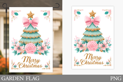 Christmas Tree Garden Flag. Merry Christmas Garden Flag Product Image 1