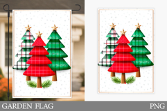 Christmas Tree Garden Flag. Christmas Garden Flag Design Product Image 1