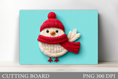 Christmas Bird Cutting Board. Christmas Cutting Board Design Product Image 1