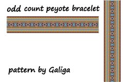 Ethnic ornament bracelet pattern for beading beaded cuf Product Image 1