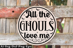 Halloween round sign svg design and Halloween quotes Product Image 1