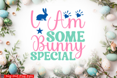 Happy Easter SVG Design Cute Easter Quotes SVG Bunny SVG Product Image 1