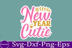 happy new year sticker Svg Bundle for Shirts 2025 New Year Product Image 10
