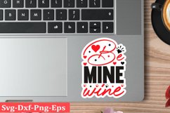 Valentine sticker SVG Design Valentine Love Sticker Svg Product Image 1