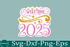 happy new year sticker Svg Bundle for Shirts 2025 New Year Product Image 10