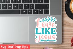 Christian Sticker Svg Bundle design and Jesus quotes Product Image 7