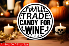 Halloween round sign svg design and Halloween quotes Product Image 1