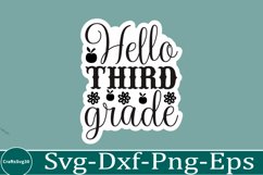 Back To School sticker svg Design School &amp; Teacher SVG Product Image 1