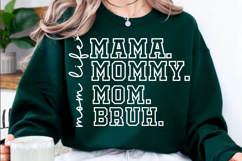Funny Mom SVG Mama Mommy Mom Bruh SVG, Product Image 1