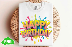 Happy Birthday Png Sublimation Design Product Image 1