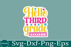 Back To School sticker svg Design School &amp; Teacher SVG Product Image 1