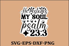 Christian Sticker Svg design and Jesus quotes Religious Svg Product Image 1