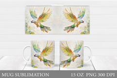Parrot Mug Design. Parrot Sublimation Product Image 1