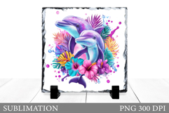 Dolphin Sublimation. Dolphin Slate Design Product Image 1