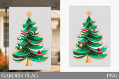 Christmas Tree Garden Flag. Merry Christmas Garden Flag Product Image 1