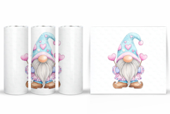 Valentines Gnome Tumbler. Valentines Tumbler Sublimation Product Image 2