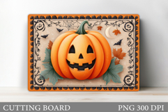 Halloween Cutting Board. Pumpkin Cutting Board Sublimation Product Image 1