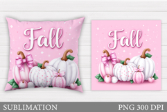 Pumpkin Pillow Design. Pumpkin Sublimation Product Image 1