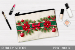 Christmas Cosmetics Bag. Christmas Makeup Bag Design Product Image 1
