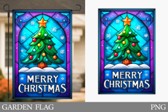 Christmas Tree Garden Flag. Christmas Garden Flag Design Product Image 1