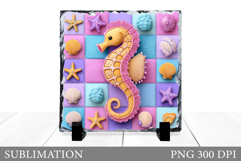 Seahorse Slate Sublimation. Seahorse Sublimation Product Image 1
