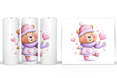 Valentines Bear Tumbler. Valentines Tumbler Design Product Image 2