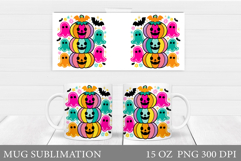 Halloween Mug Wrap Design. Halloween Sublimation Product Image 1