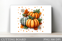 Fall Pumpkin Cutting Board. Fall Kitchen Cutting Board Product Image 1