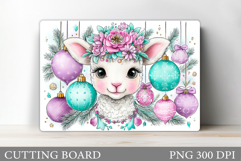 Christmas Lamb Cutting Board. Christmas Cutting Board Product Image 1